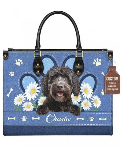 Personalized Portuguese Water Dog Dog Handbags, Custom Name Dog Leather Bags, Purses, Shoulder Bag, Gift For Dog Mom Style 6 ...