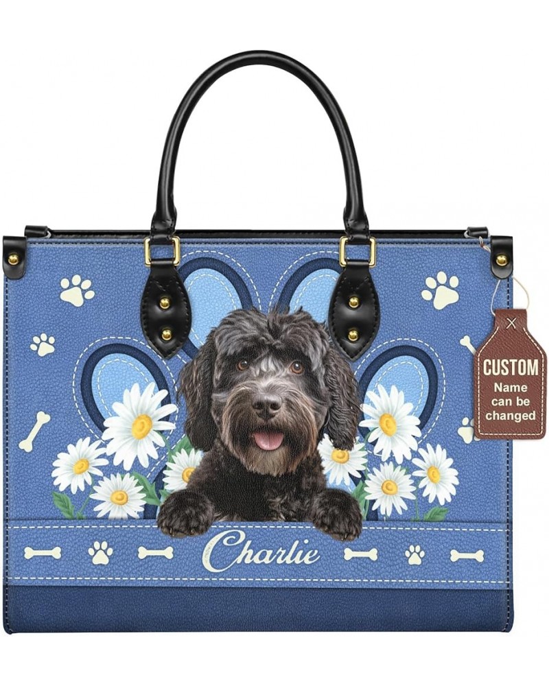 Personalized Portuguese Water Dog Dog Handbags, Custom Name Dog Leather Bags, Purses, Shoulder Bag, Gift For Dog Mom Style 6 ...