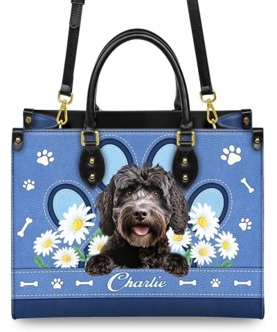 Personalized Portuguese Water Dog Dog Handbags, Custom Name Dog Leather Bags, Purses, Shoulder Bag, Gift For Dog Mom Style 6 ...