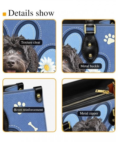 Personalized Portuguese Water Dog Dog Handbags, Custom Name Dog Leather Bags, Purses, Shoulder Bag, Gift For Dog Mom Style 6 ...