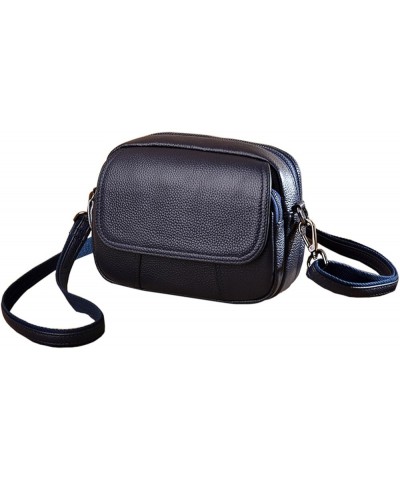 Genuine Leather Purses for Women Trendy Crossbody Bags Small Clutch Purse Shoulder Stachel Handbag Camera Bag Blue $17.10 Sho...