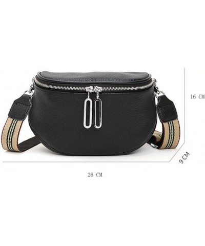 Genuine Leather Saddle Handbag for Women Shoulder Bag Large Capacity Chest Bag Crossbody Purse Beige $44.10 Totes