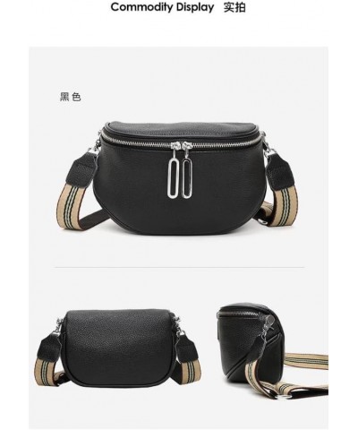 Genuine Leather Saddle Handbag for Women Shoulder Bag Large Capacity Chest Bag Crossbody Purse Beige $44.10 Totes