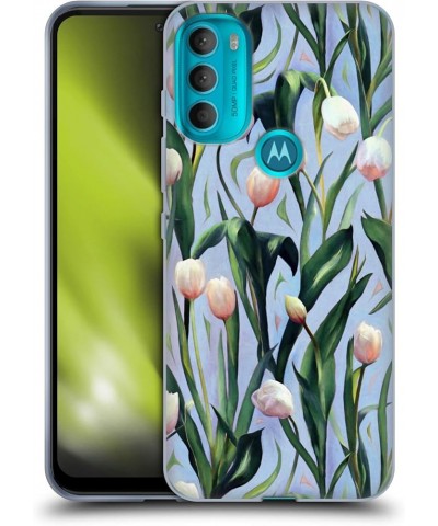 Officially Licensed Micklyn Le Feuvre Collage of Flowers and Pattern Florals 2 Soft Gel Case Compatible with Motorola Moto G7...