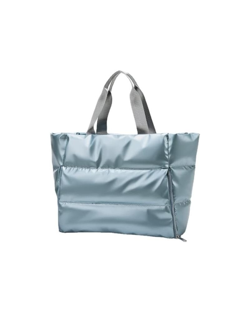 2022 New Large Capacity Shoulder Bag for Women, Waterproof Nylon Pouch, Cotton with Feathers (Green) Blue $19.07 Totes