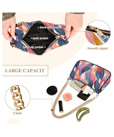 Vintage Pineapple Tiled Pattern Clutch Shoulder Bag for Women, Hobo Tote Handbag with Gold Chain Multicoloured7 $17.99 Totes