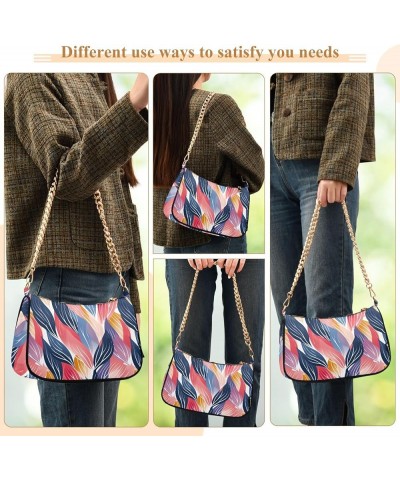 Vintage Pineapple Tiled Pattern Clutch Shoulder Bag for Women, Hobo Tote Handbag with Gold Chain Multicoloured7 $17.99 Totes