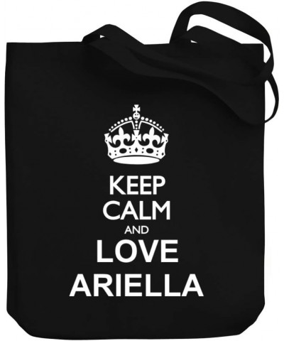 Keep calm and love Ariella Canvas Tote Bag 10.5" x 16" x 4 $16.40 Totes