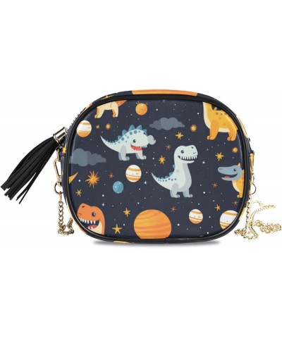 Crossbody Purse Small Crossbody Bags Shoulder Handbags Planet Dinosaurs for Women $13.49 Shoulder Bags