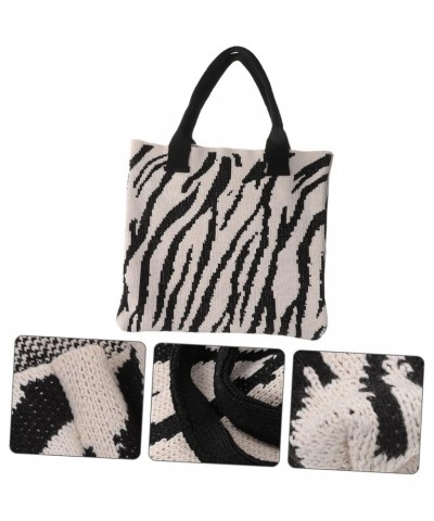 Knitted Bags Large Tote Bag Crochet Bags for Women Tote Bag Aesthetic Crochet Shoulder Handbags Crochet Black $13.67 Shoulder...