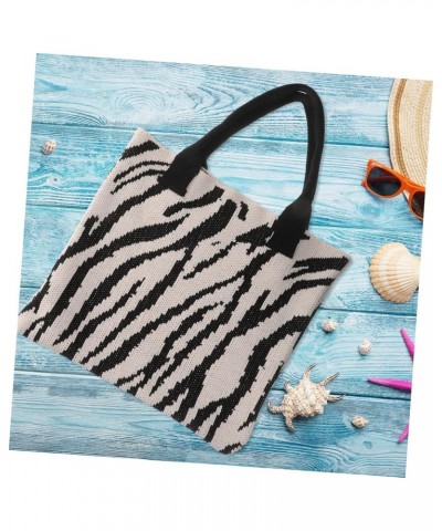 Knitted Bags Large Tote Bag Crochet Bags for Women Tote Bag Aesthetic Crochet Shoulder Handbags Crochet Black $13.67 Shoulder...