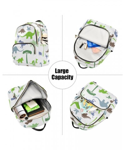 Dinosaurs Fashion Backpack Purse for Women Multipurpose Casual Daypack with Multi Pockets & Secured Zipper Ladies Gift for Wo...