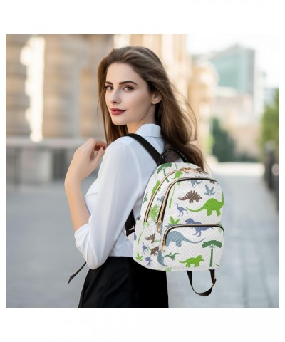 Dinosaurs Fashion Backpack Purse for Women Multipurpose Casual Daypack with Multi Pockets & Secured Zipper Ladies Gift for Wo...