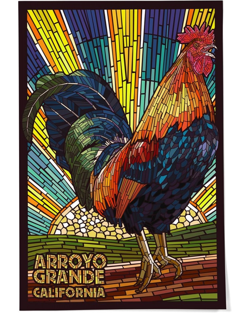 24x36 Inch Giclee Print, Arroyo Grande, California, Rooster Mosaic $27.99 Totes