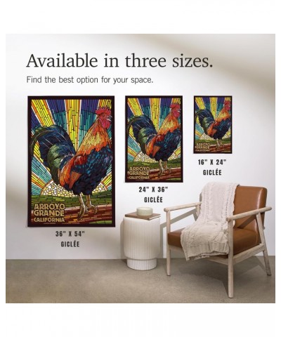 24x36 Inch Giclee Print, Arroyo Grande, California, Rooster Mosaic $27.99 Totes