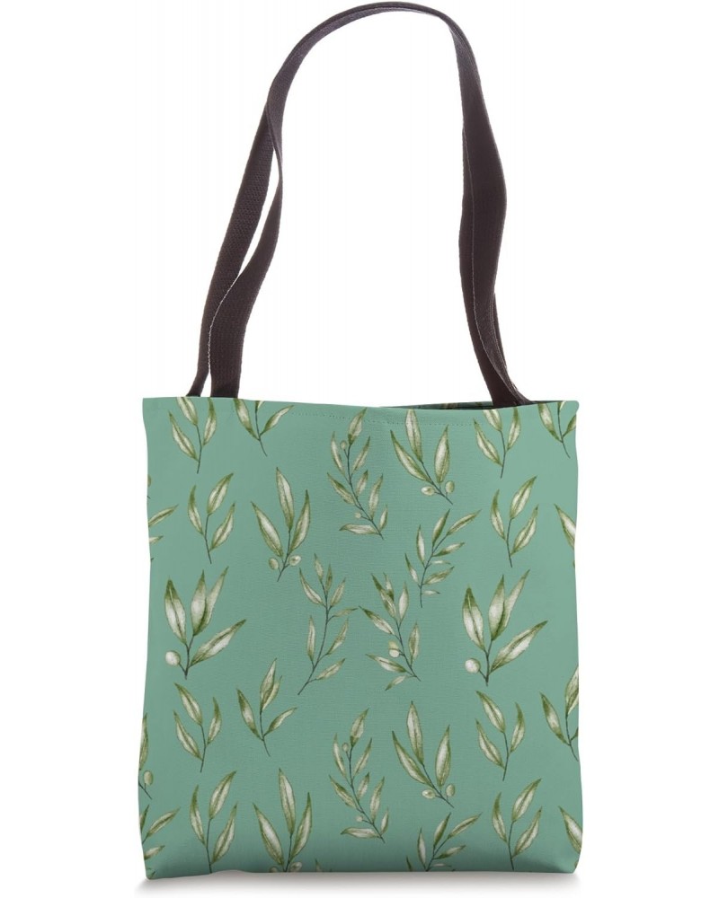 Wildflower Flowers Retro Olive Green Floral Boho Tote Bag $9.89 Totes