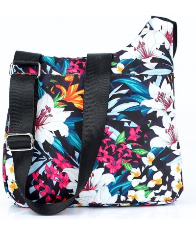 Nylon Multi-Pocket Crossbody Purse Bags for Women Travel Shoulder Bag 1901 Lily $10.95 Crossbody Bags