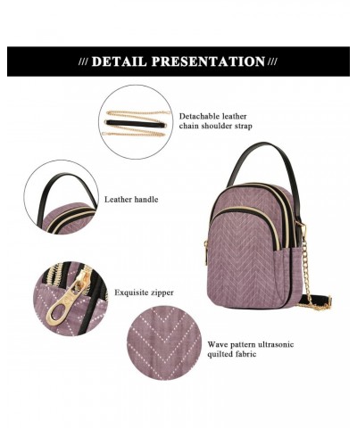 Cell Phone Purse Canvas Purple Soft Crossbody Handbag Durable Shoulder Bag Sturdy Travel Pouch Compact Chic Bag for Women Gir...