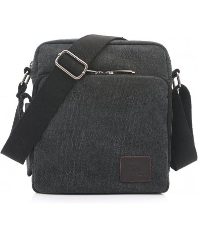 Shoulder Bag for Men Casual Crossbody Bag Canvas Satchel Handbag for Work Black $34.62 Totes