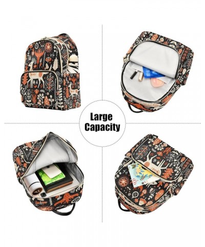 Orange Tree Deer Merry Christmas Women Backpack Purse Ladies Fashion Shoulder Bag Daypack Travel Bag 7.5L Medium $16.42 Backp...