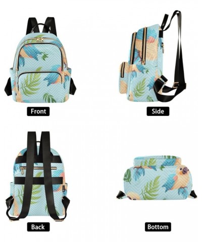 Mini Backpack Purse for Women, Lovely Parrots Travel Bag Casual Daypack Shoulder Bag Medium $13.76 Backpacks