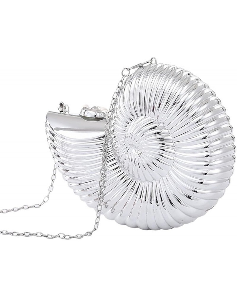 Small Purses For Women Crossbody, Seashell Purse, Sense Conch Bag Acrylic Bag Silver $22.92 Totes