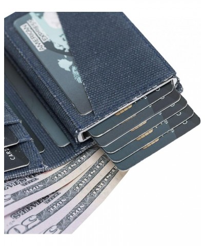 Tactical Waterproof Canvas Mechanized Wallets with RFID blocking, holds multiple cards and cash Blue $32.20 Wallets