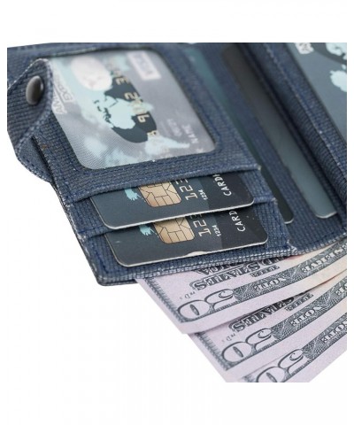 Tactical Waterproof Canvas Mechanized Wallets with RFID blocking, holds multiple cards and cash Blue $32.20 Wallets