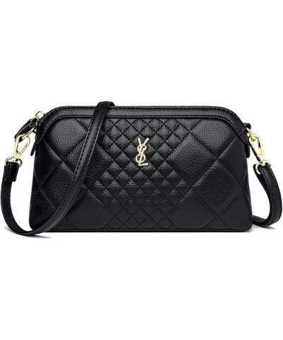 Women's bag embroidered one-shoulder cross-body bag simple hand-held women's bag Checkered Kangaroo $31.30 Crossbody Bags