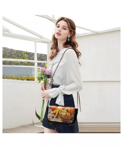 Crossbody Bags for Women Trendy Women's Black Shoulder Bag Small PU Leather Flap Cross Body Bag Handbags Pattern23 $24.18 Cro...