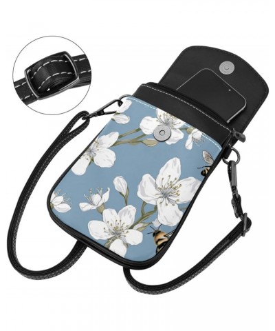 Crossbody Bags for Women,Crossbody Bag Men,Small Sling Bag,Bee and Spring Blossom,Crossbody Purse $15.49 Crossbody Bags