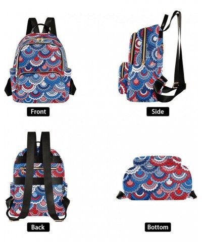 American Flag Mermaid Backpack Purse for Women Small Mini Women's Fashion Backpack Sports Hiking Ladies Daypack,M Medium $20....