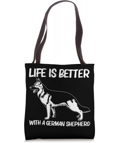 Cute German Shepherd Art For Men Women German Shepherd Lover Tote Bag $12.00 Totes