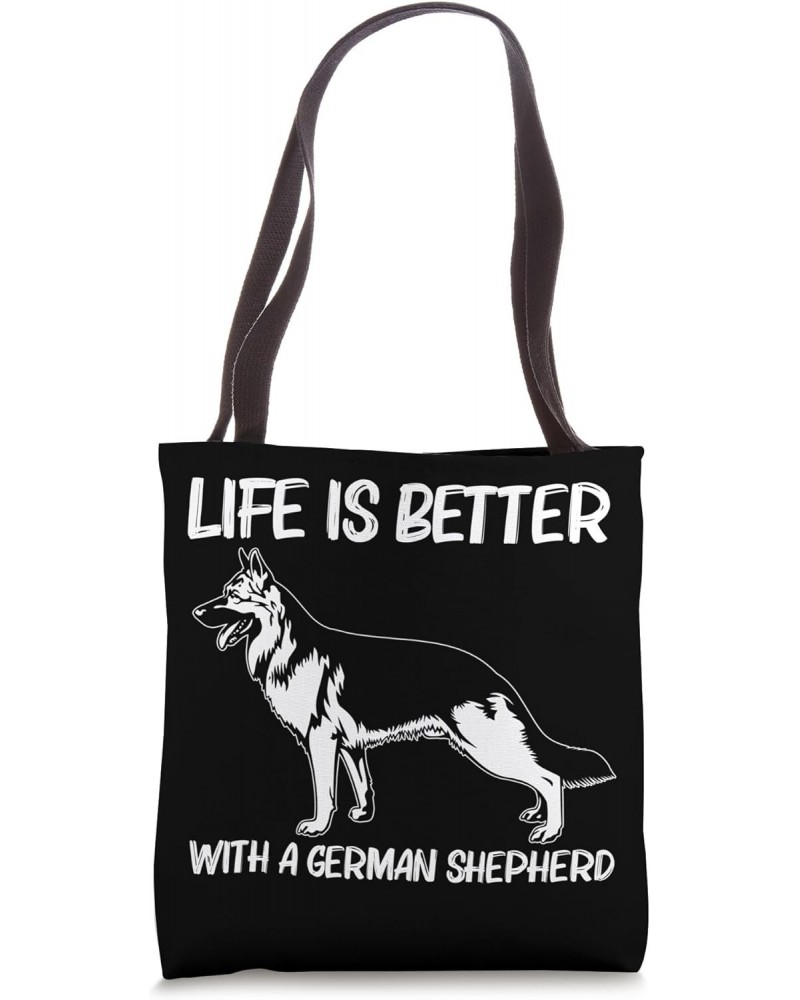 Cute German Shepherd Art For Men Women German Shepherd Lover Tote Bag $12.00 Totes