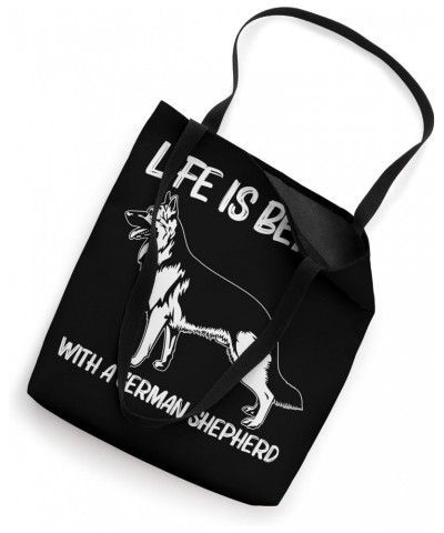 Cute German Shepherd Art For Men Women German Shepherd Lover Tote Bag $12.00 Totes