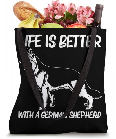 Cute German Shepherd Art For Men Women German Shepherd Lover Tote Bag $12.00 Totes