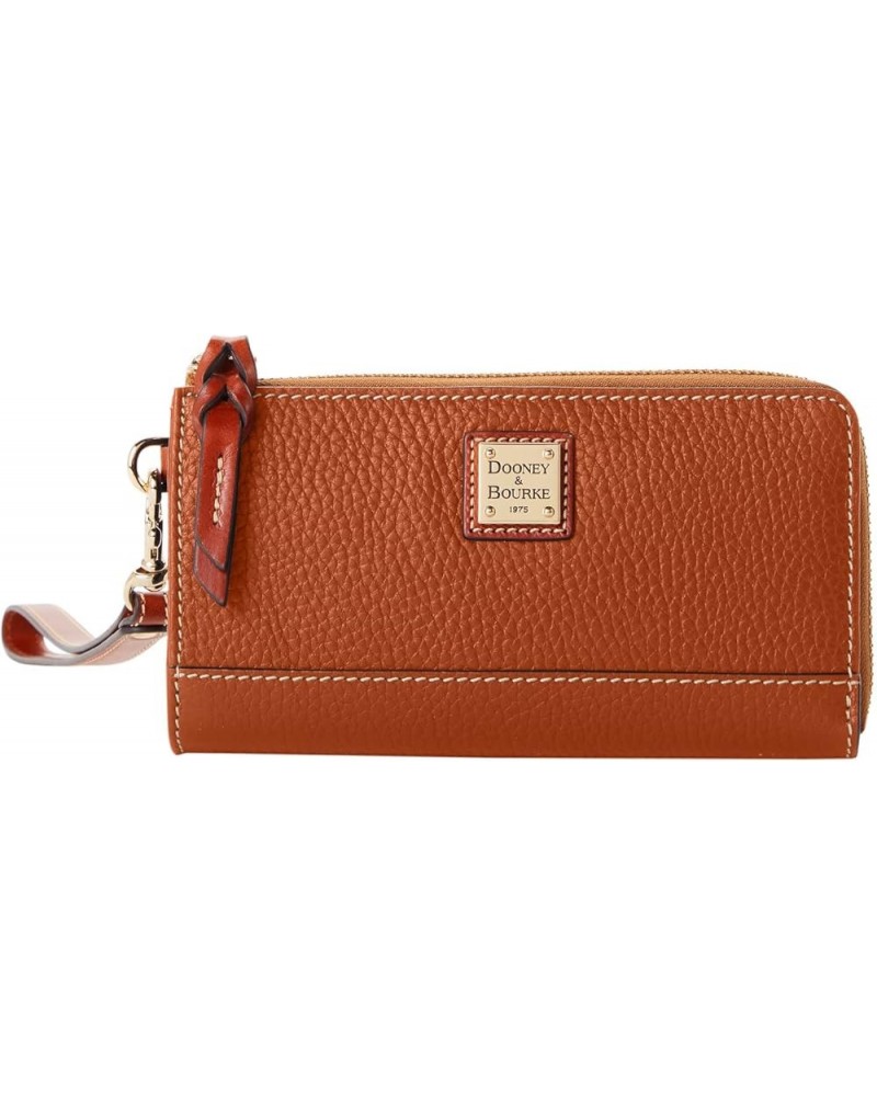 Handbag, Pebble Grain Folded Zip Wristlet Caramel $39.48 Wristlets