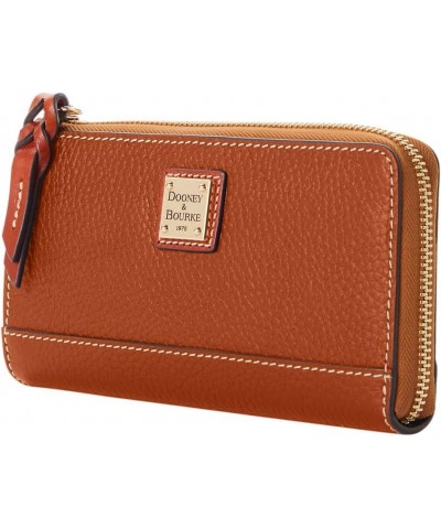 Handbag, Pebble Grain Folded Zip Wristlet Caramel $39.48 Wristlets