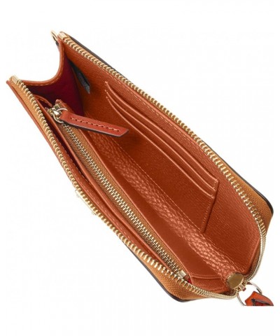 Handbag, Pebble Grain Folded Zip Wristlet Caramel $39.48 Wristlets