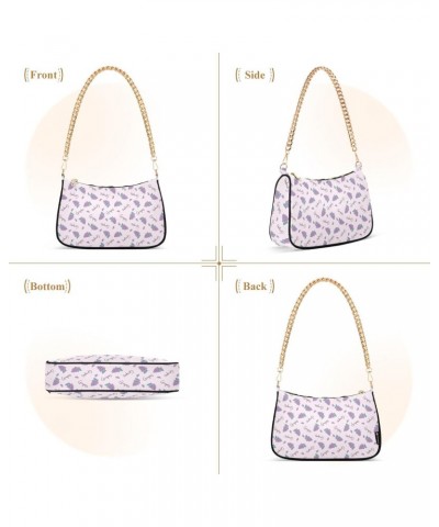 Women's Shoulder Handbag Grapes Seamless Pattern Stylish Tote Handbag Hobo Handbag Clutch Handbags with Chain $17.97 Totes