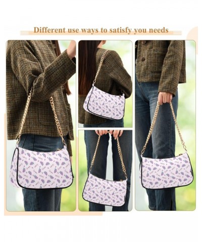 Women's Shoulder Handbag Grapes Seamless Pattern Stylish Tote Handbag Hobo Handbag Clutch Handbags with Chain $17.97 Totes