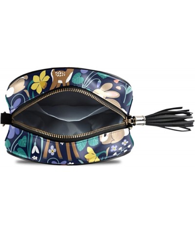 Shoulder Crossbody Bag With Metal Chain Strap for Women Girl Sunflower Pattern Women's Wallet One Size Cute Deer Rabbit $14.8...