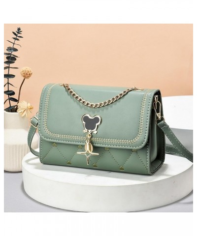 Women's bags, mobile phone bags, simple women's shoulder bags, crossbody bags, magnetic buckles, small square bags Blue $47.0...