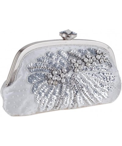 Sequin Elegant Evening Bags Ladies Rhinestone Wedding Party Handbag Chain Shoulder Bags Women Clutch Purse Silver $39.58 Even...