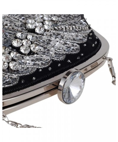 Sequin Elegant Evening Bags Ladies Rhinestone Wedding Party Handbag Chain Shoulder Bags Women Clutch Purse Silver $39.58 Even...