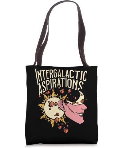 Intergalactic Aspirations Vintage Artwork Tote Bag $8.82 Totes