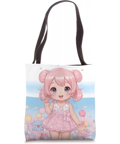 Kawaii Pastel Cute Chibi Japanese Stuff Design Print Tote Bag $14.74 Totes