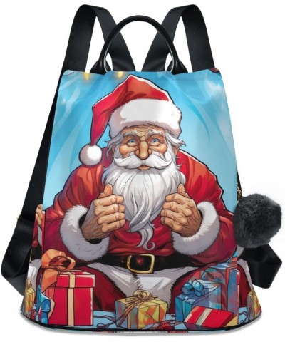 Dog in Halloween Costume Fashion Backpack Purse for Women Back Zipper Pocket Design Santa Christmas $18.09 Backpacks