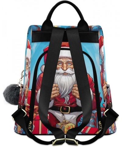 Dog in Halloween Costume Fashion Backpack Purse for Women Back Zipper Pocket Design Santa Christmas $18.09 Backpacks