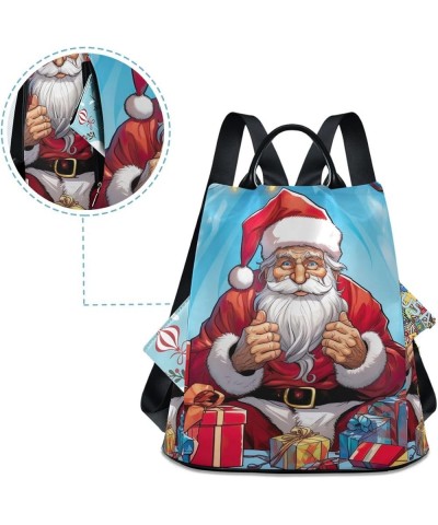 Dog in Halloween Costume Fashion Backpack Purse for Women Back Zipper Pocket Design Santa Christmas $18.09 Backpacks